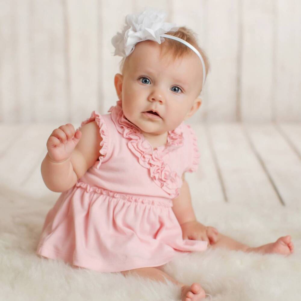 NEW LEMON LOVES LAYETTE baby girls' kelsey set in pink